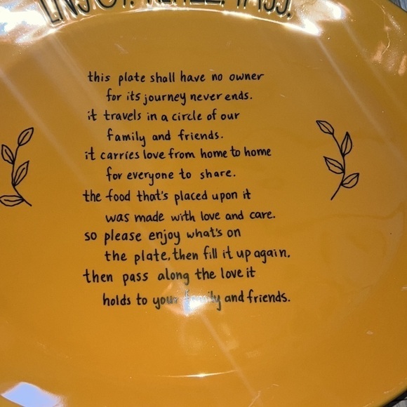 Rae Dunn ceramic giving plate - Picture 3 of 4